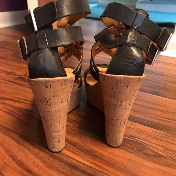 Korks wedges- upper Leather material - Picture 4 of 8